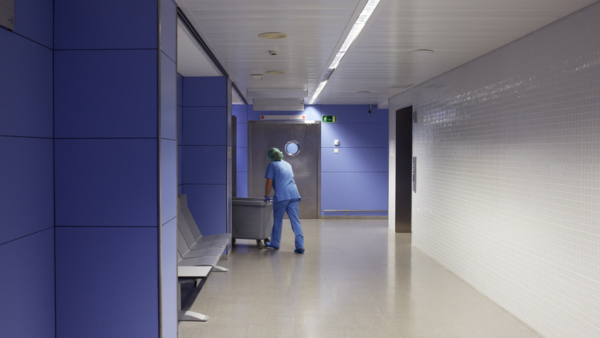 empty hospital hallway