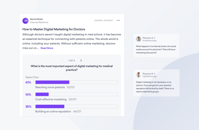 sermo post about online marketing for doctors offices