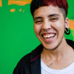 smiling transgender person