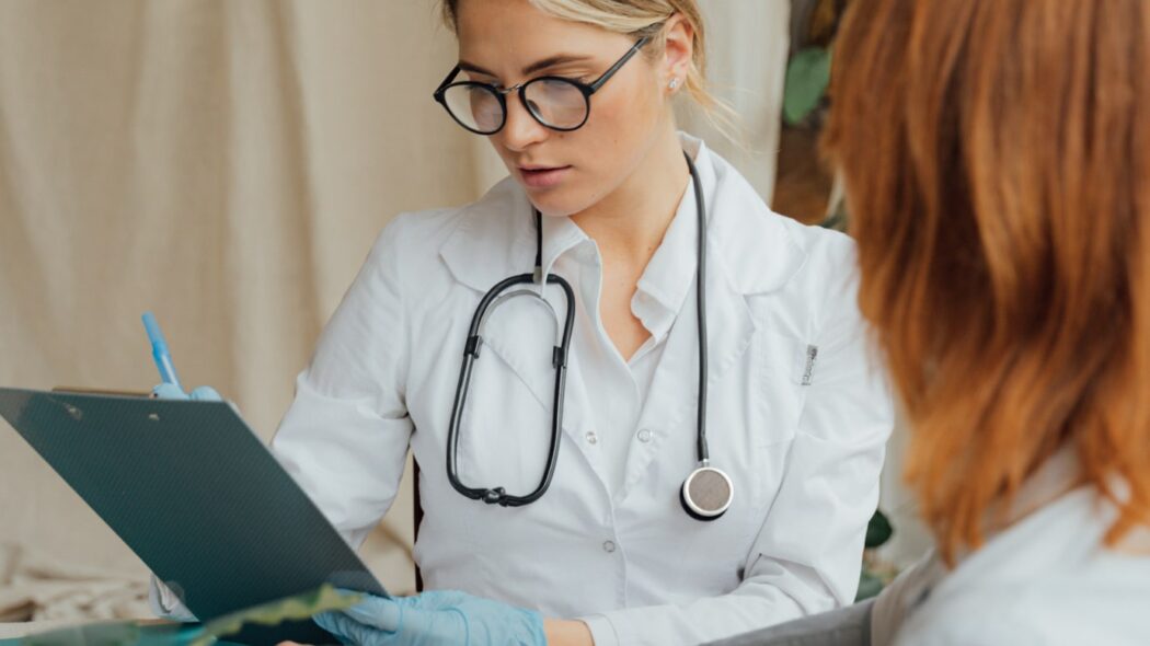 doctor consulting with patient about fruit flies