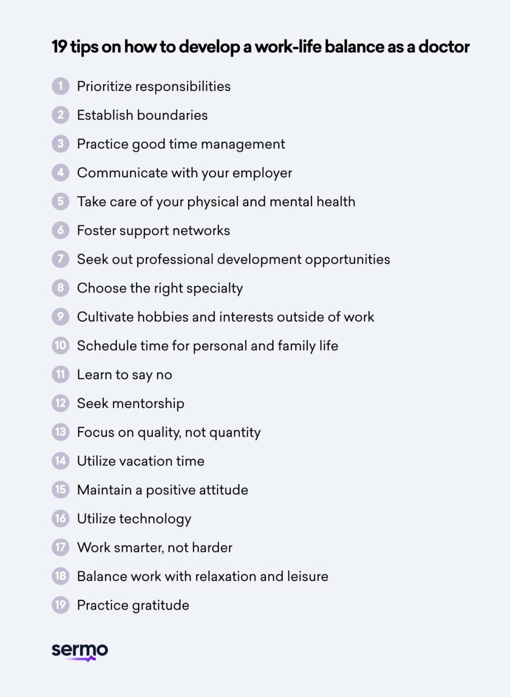 19 tips to develop doctor work life balance according to real physicians on Sermo