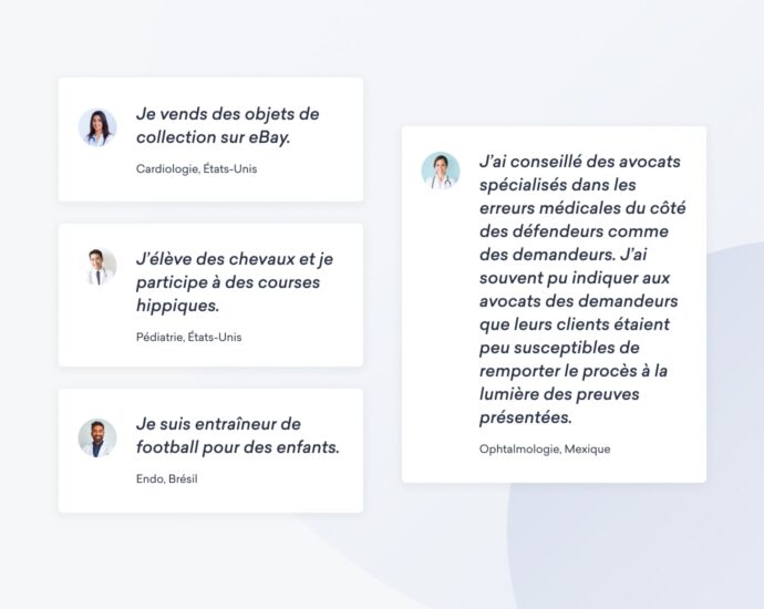 Les rédacteurs médicaux, les experts et les consultants médicaux gagnent tous un revenu actif